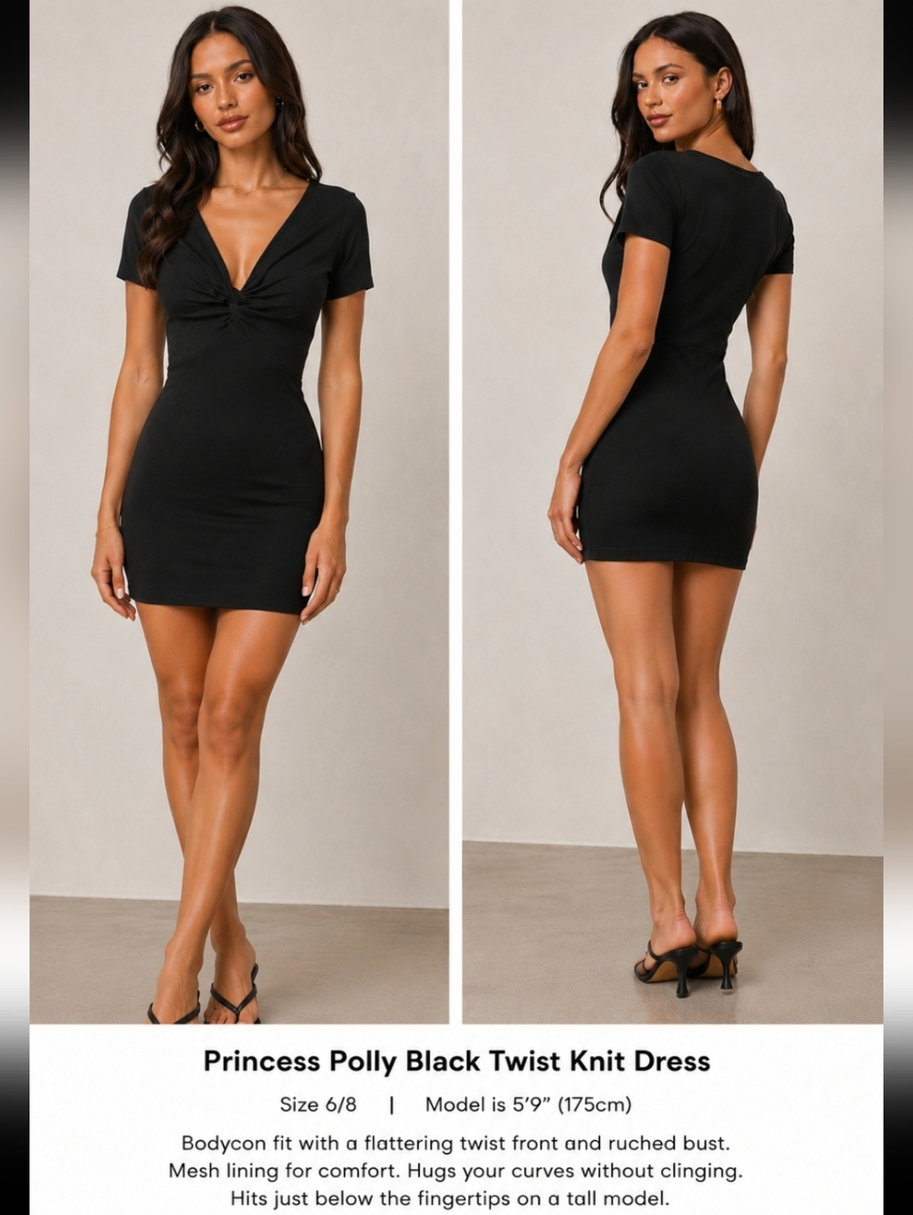 Black Princess Polly Dress